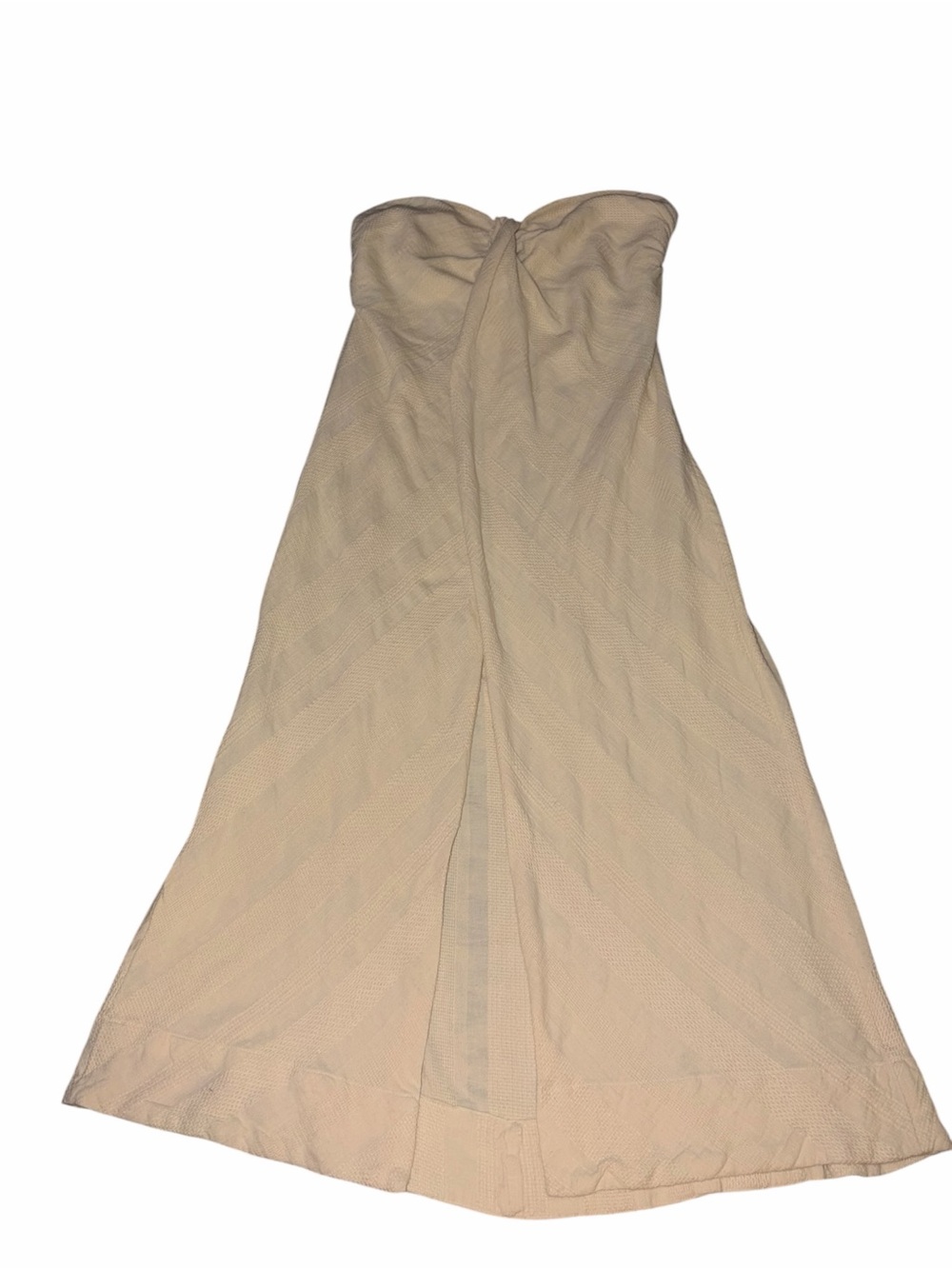EUC Free People Banita Top Strapless Cream Medium Linen Cotton Boho Festival - Picture 5 of 11
